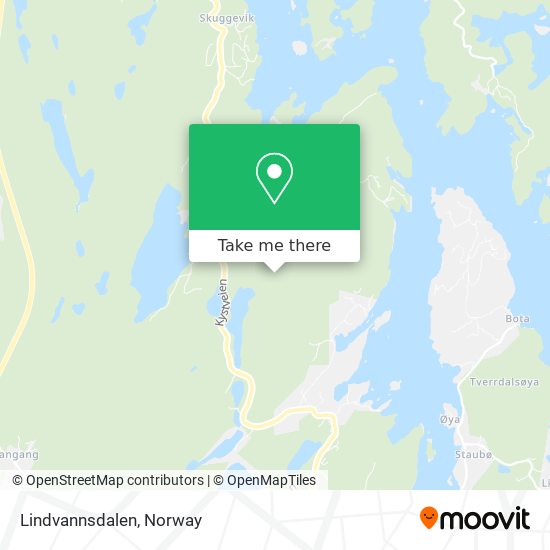 Lindvannsdalen map
