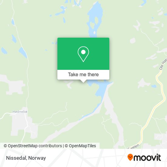 Nissedal map