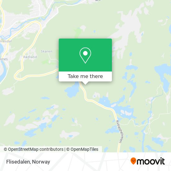 Flisedalen map