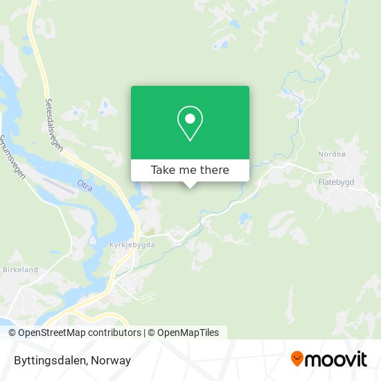 Byttingsdalen map