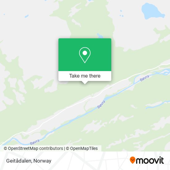 Geitådalen map