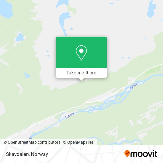 Skavdalen map