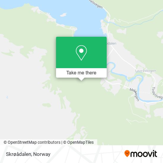 Skrøådalen map