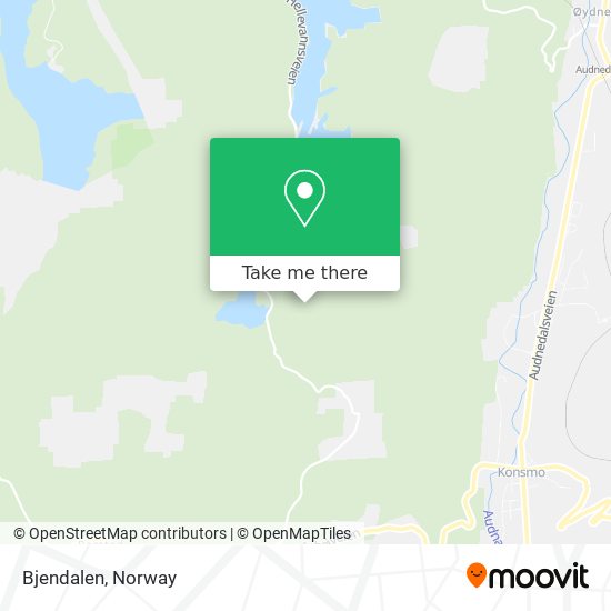 Bjendalen map