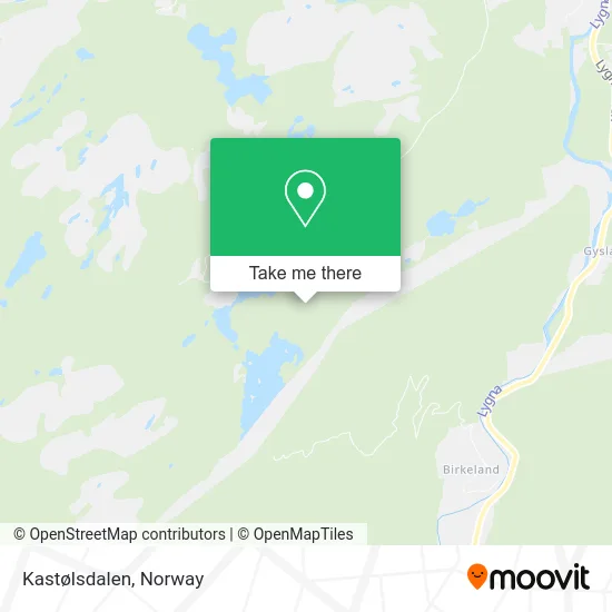 Kastølsdalen map