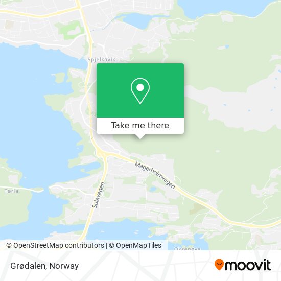 Grødalen map