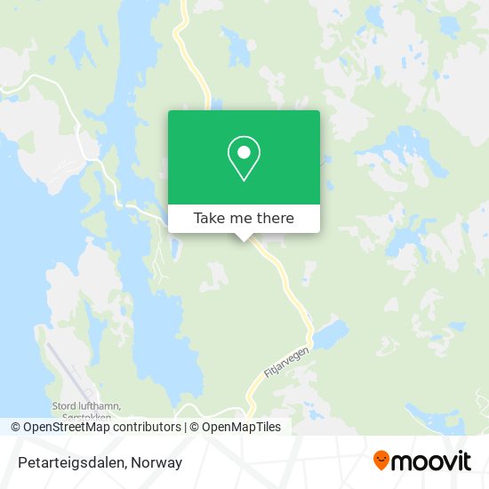 Petarteigsdalen map