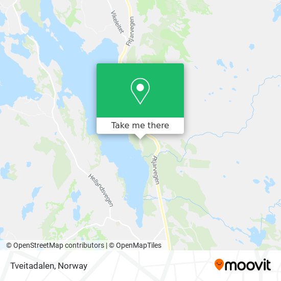 Tveitadalen map