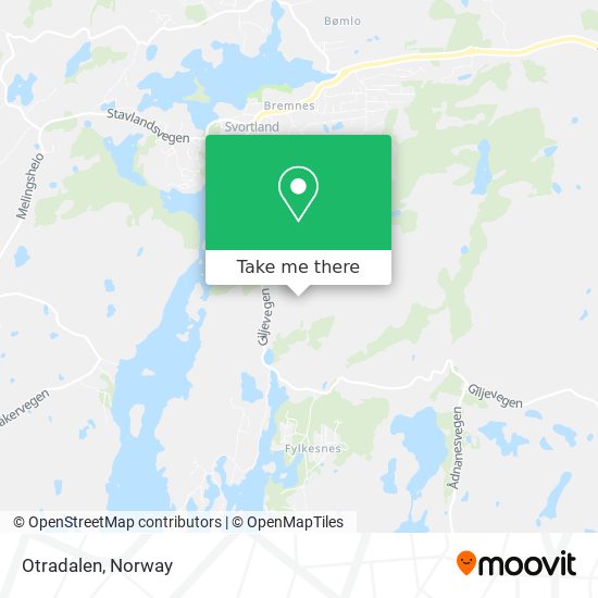 Otradalen map