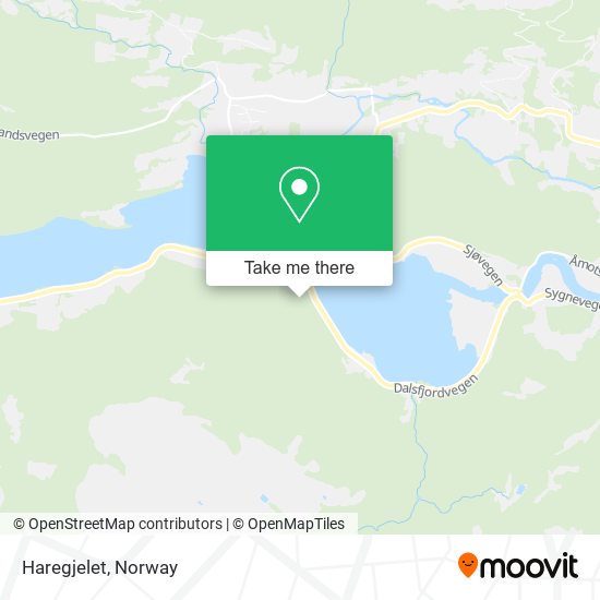 Haregjelet map