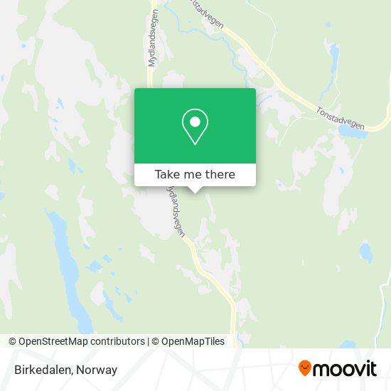 Birkedalen map