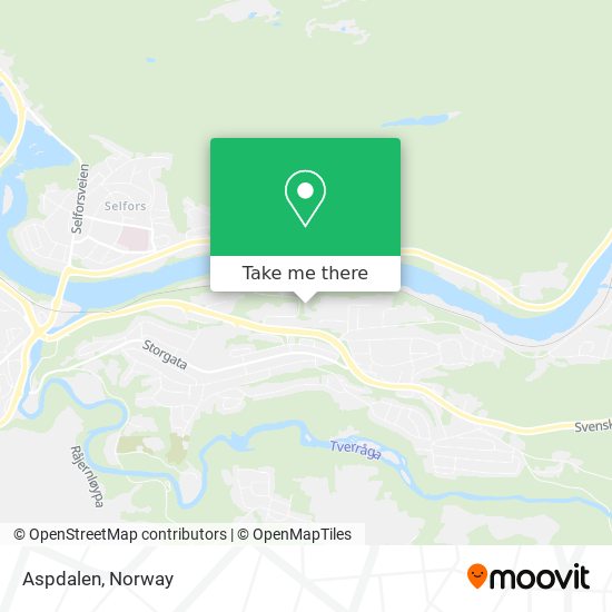 Aspdalen map