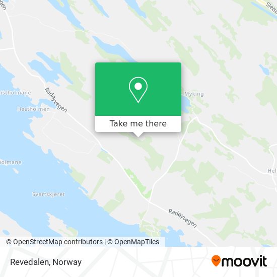 Revedalen map