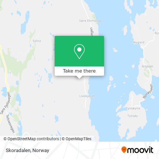 Skoradalen map