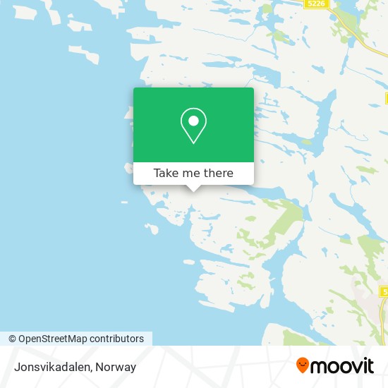 Jonsvikadalen map