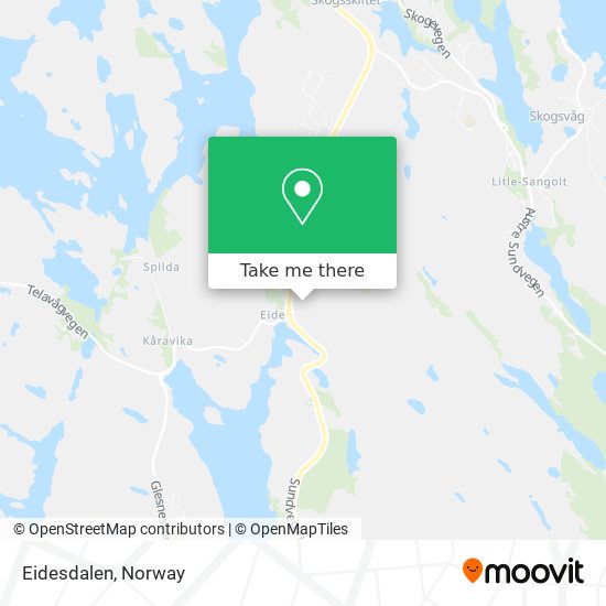 Eidesdalen map