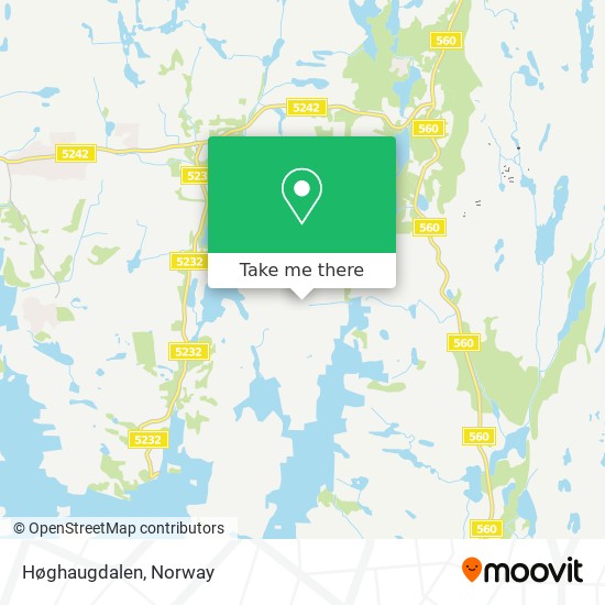 Høghaugdalen map