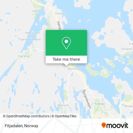 Fitjadalen map