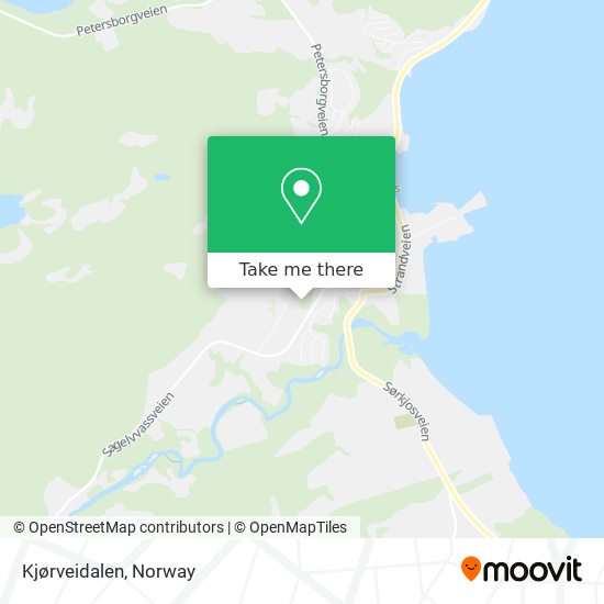 Kjørveidalen map