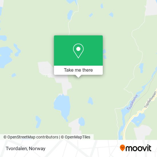 Tvordalen map