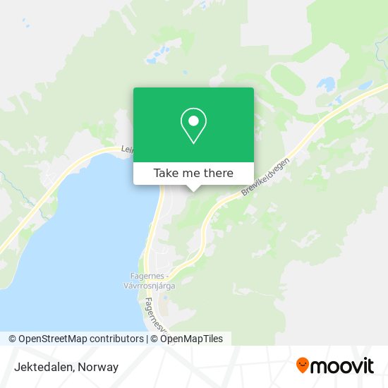 Jektedalen map