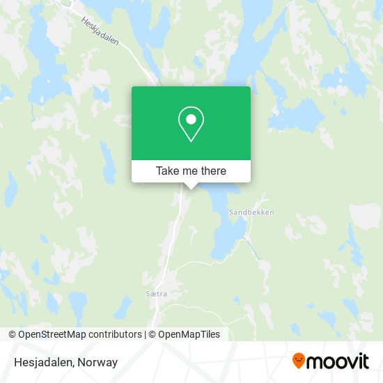 Hesjadalen map