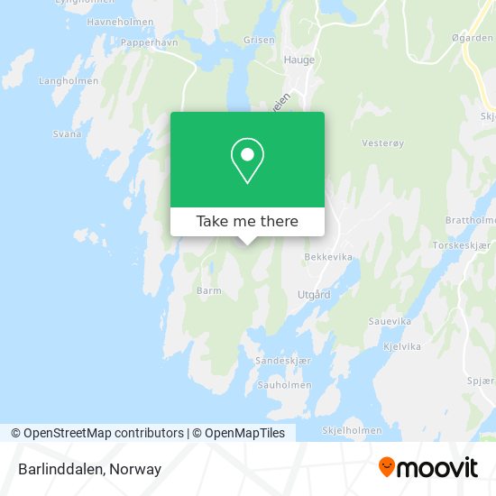 Barlinddalen map
