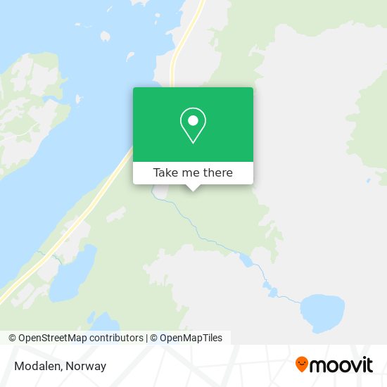 Modalen map