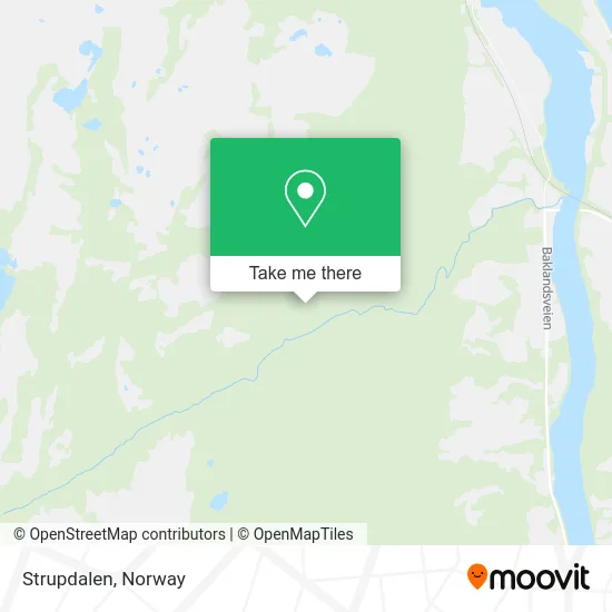 Strupdalen map