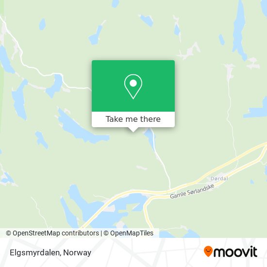 Elgsmyrdalen map