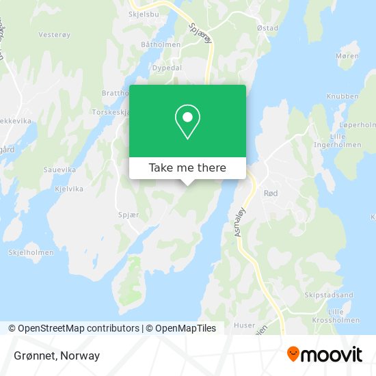 Grønnet map