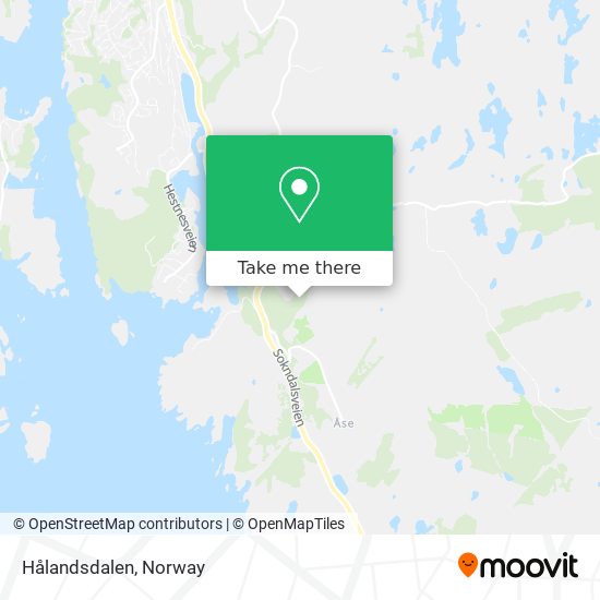 Hålandsdalen map