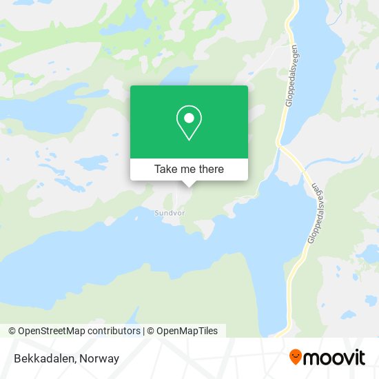 Bekkadalen map