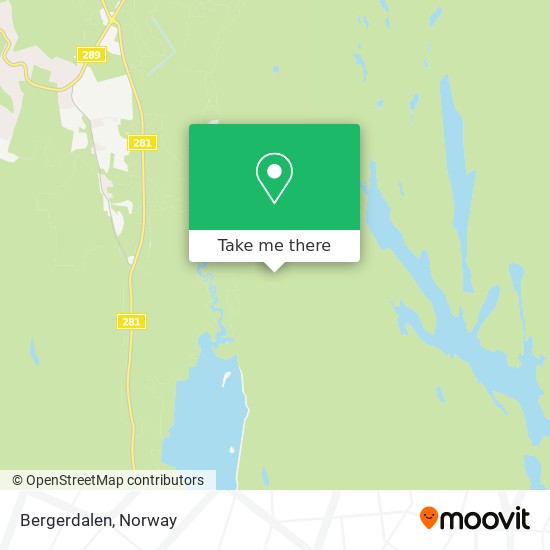 Bergerdalen map