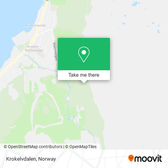 Krokelvdalen map