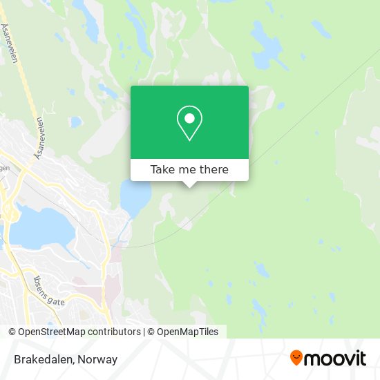 Brakedalen map