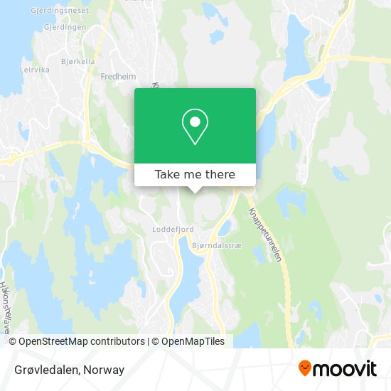 Grøvledalen map