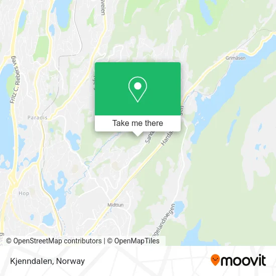 Kjenndalen map