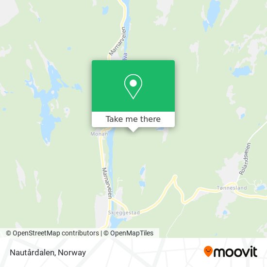 Nautårdalen map