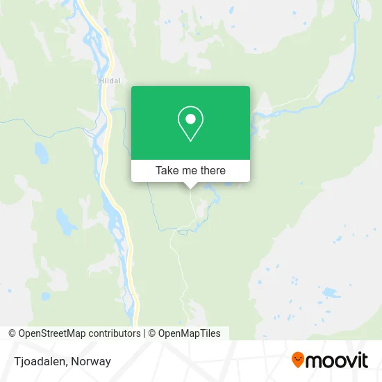 Tjoadalen map