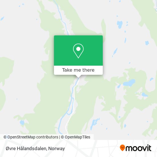 Øvre Hålandsdalen map