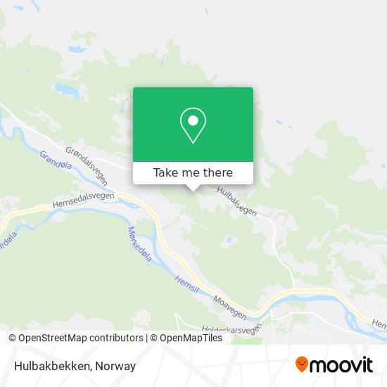 Hulbakbekken map