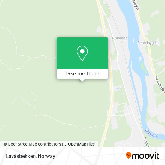 Lavåsbekken map