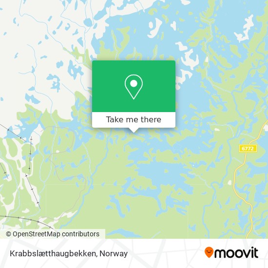 Krabbslætthaugbekken map