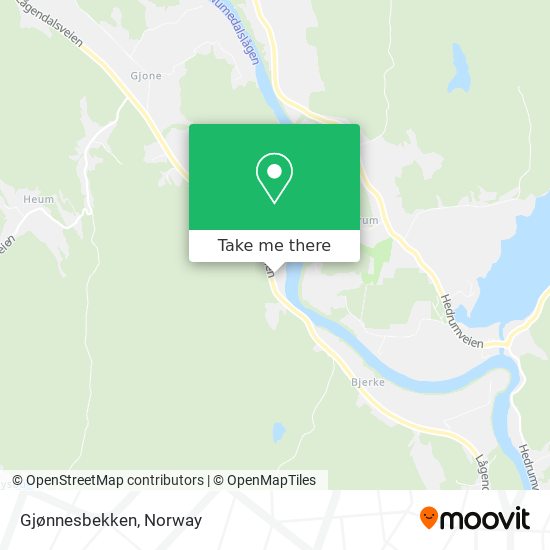 Gjønnesbekken map