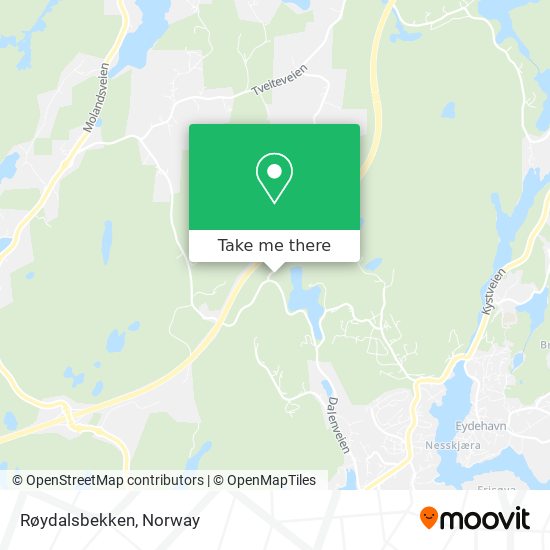 Røydalsbekken map