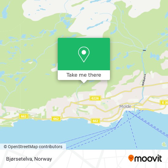 Bjørsetelva map