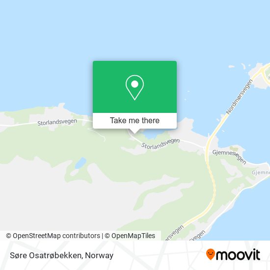 Søre Osatrøbekken map