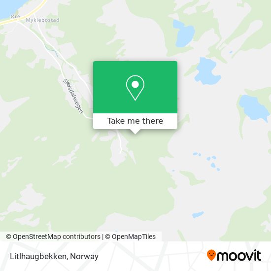 Litlhaugbekken map