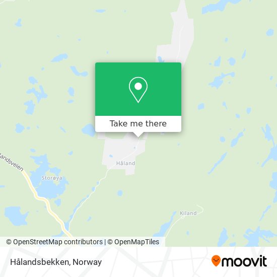Hålandsbekken map